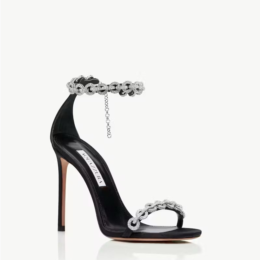 Aquazzura Love Link Crystal Sandal